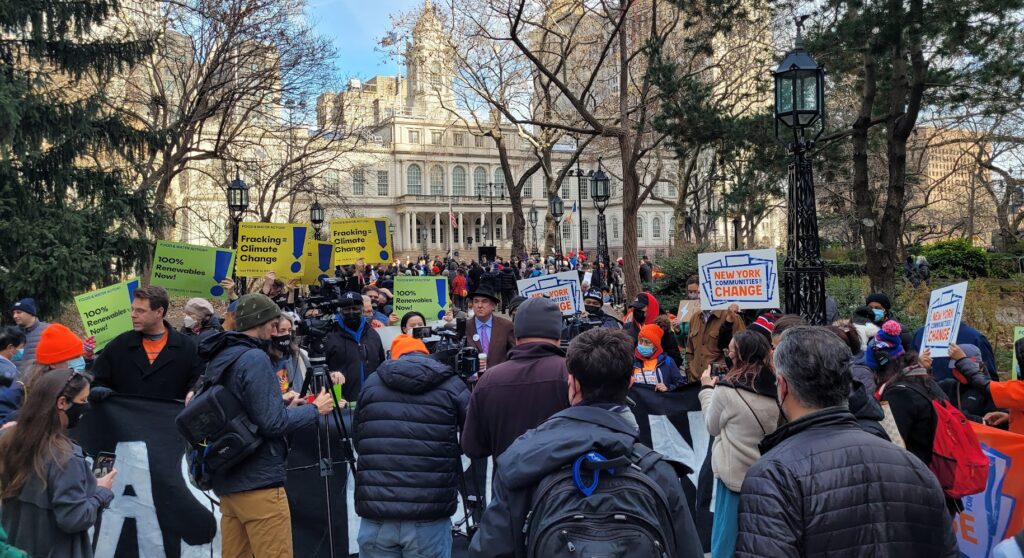 Gas bill rally