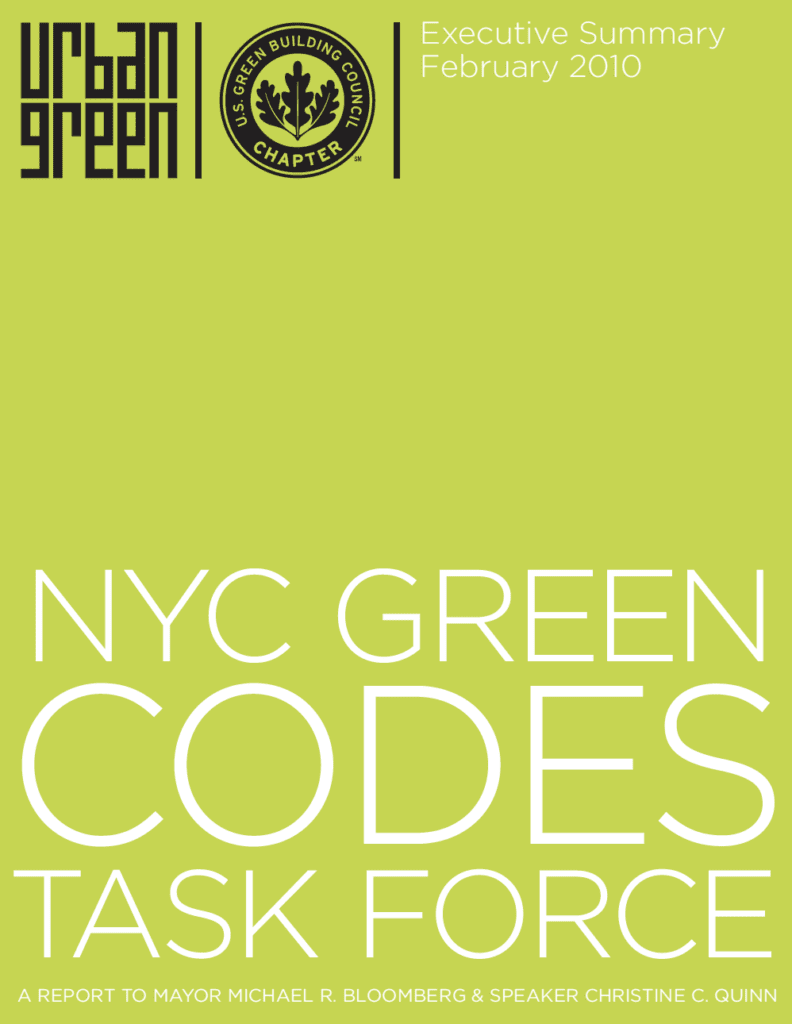 Green Codes Task Force Report