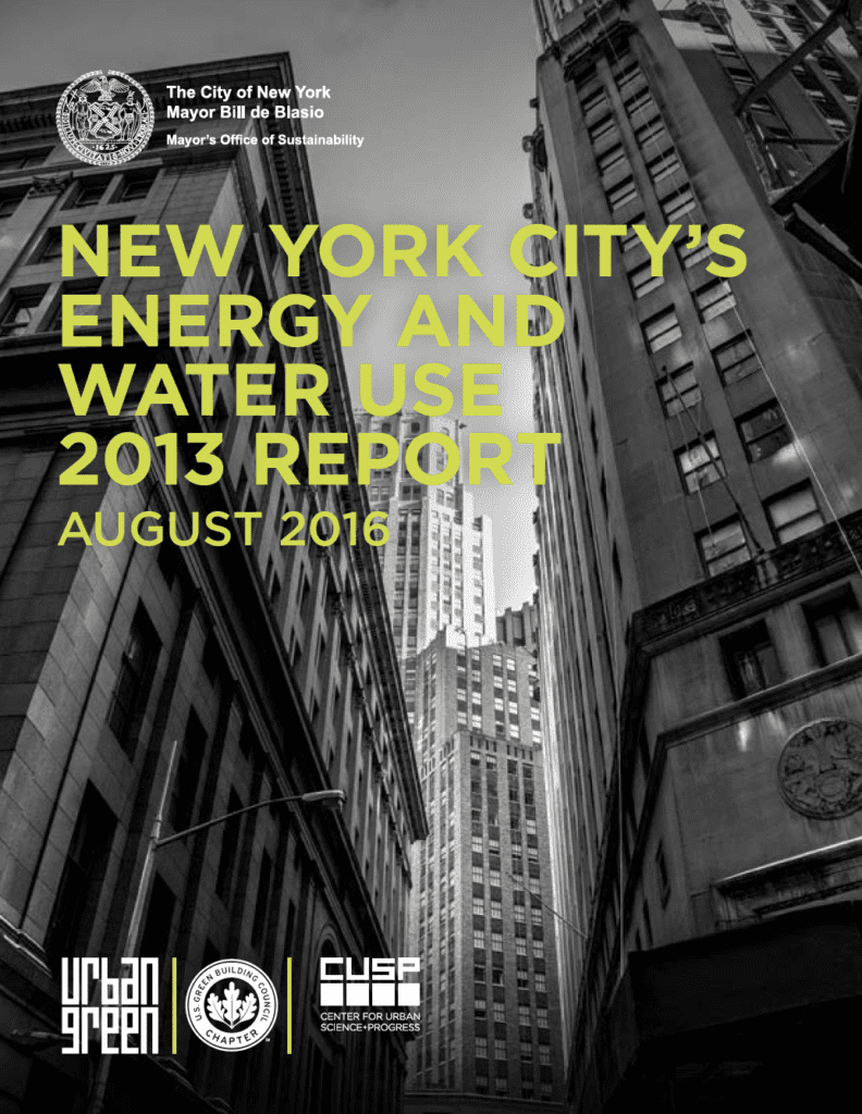 NYC's Energy and Water Use 2013 Report