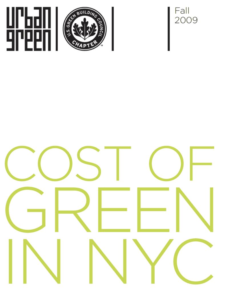 Cost of Green in NYC