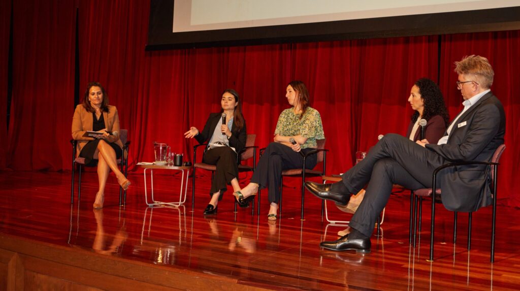 Panel discussion at conference