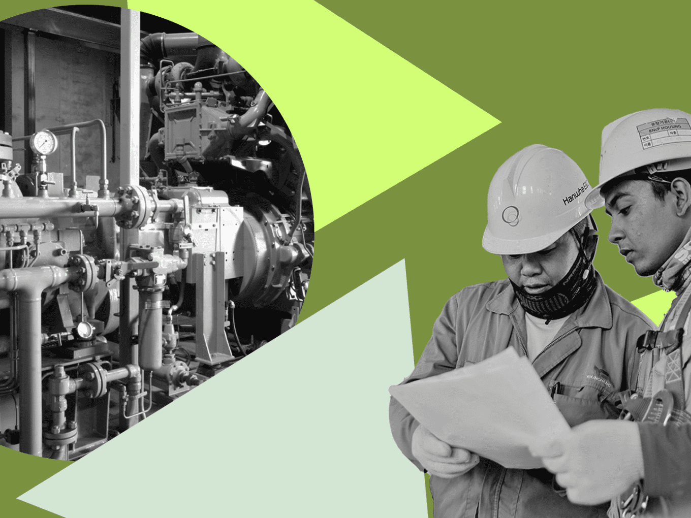 Men in construction hats